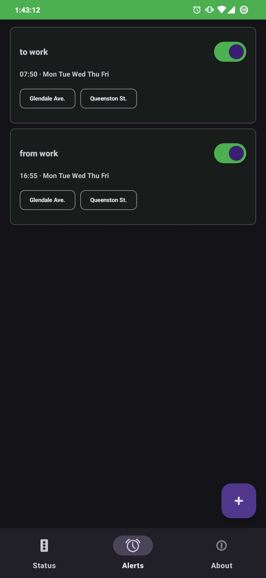 Bridge Status screenshot 2