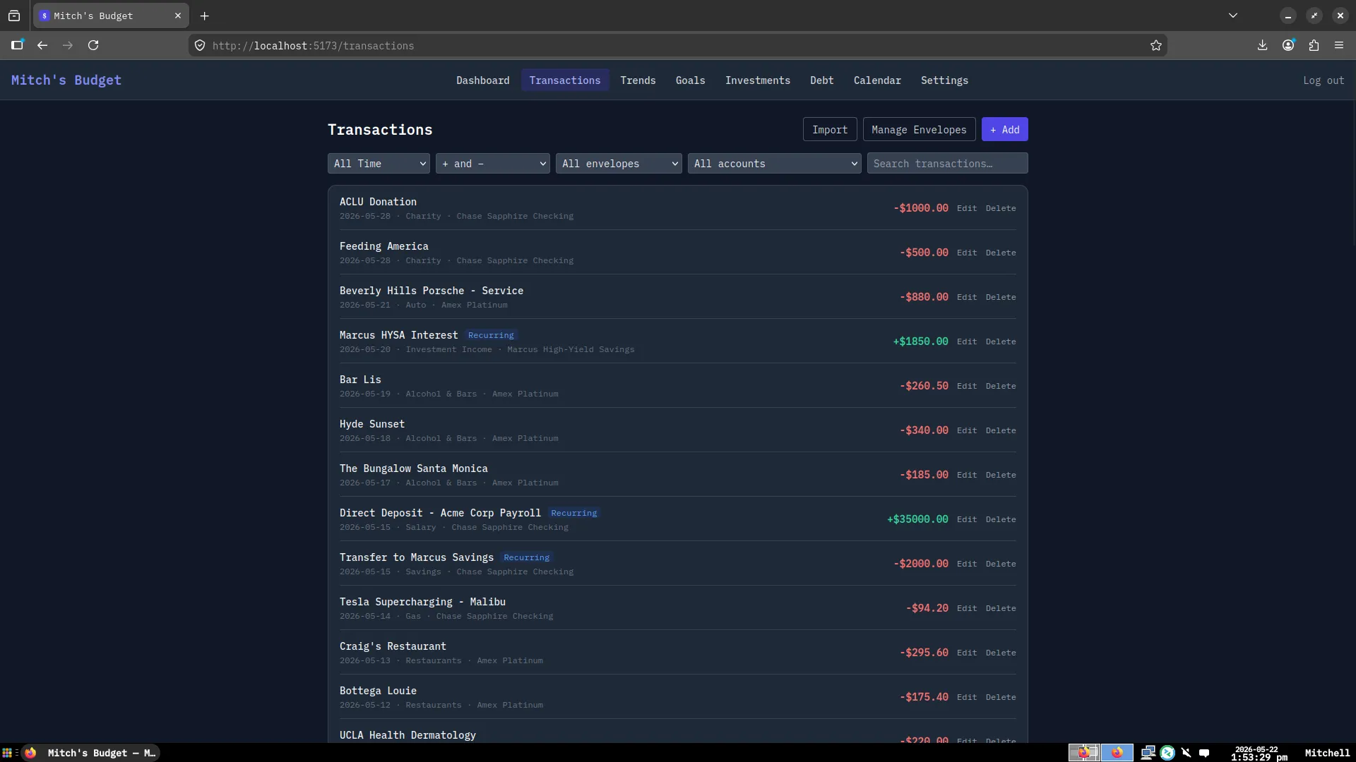 Budget App screenshot 3